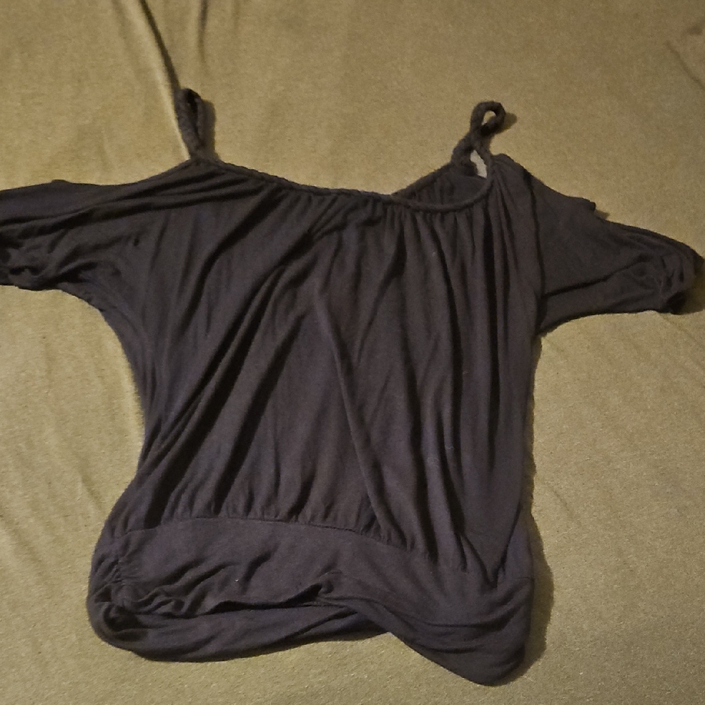 American Dream Black Casual Blouse